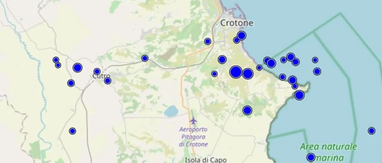 Terremoto nel Crotonese, sciame sismico di 30 scosse nelle ultime ore: il punto della Protezione civile