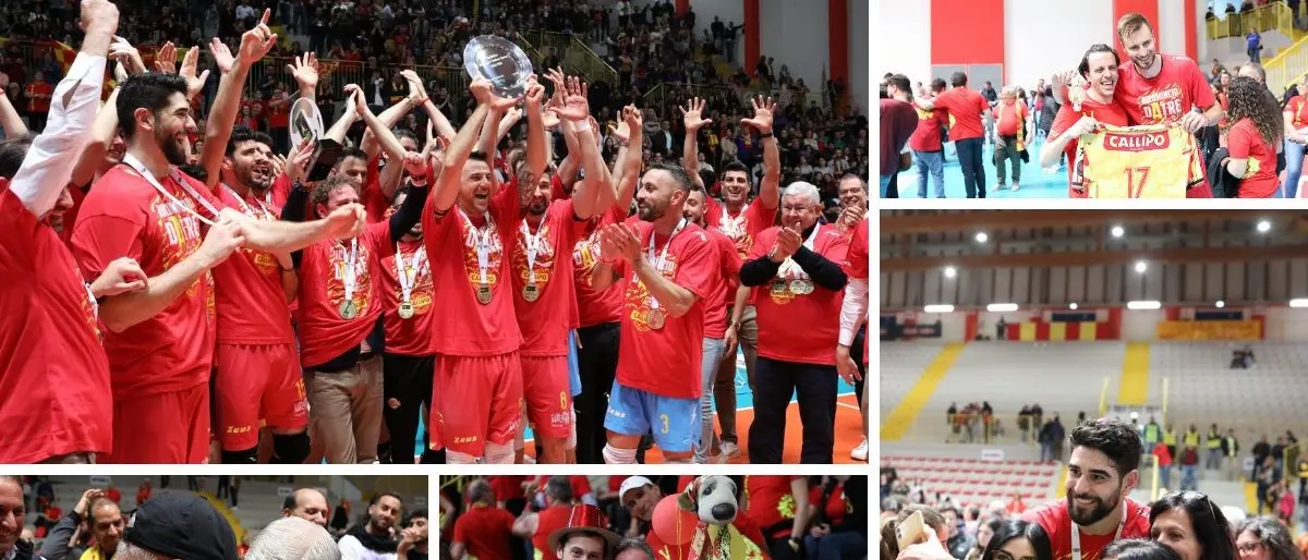 Volley, la Tonno Callipo supera Bergamo e torna in A1: esplode la festa al PalaMaiata di Vibo