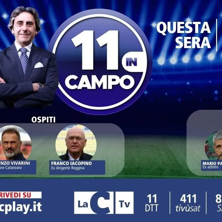 L’allenatore del Catanzaro Vivarini e l’ex dirigente della Reggina Iacopino a “11 in campo”: appuntamento alle 21