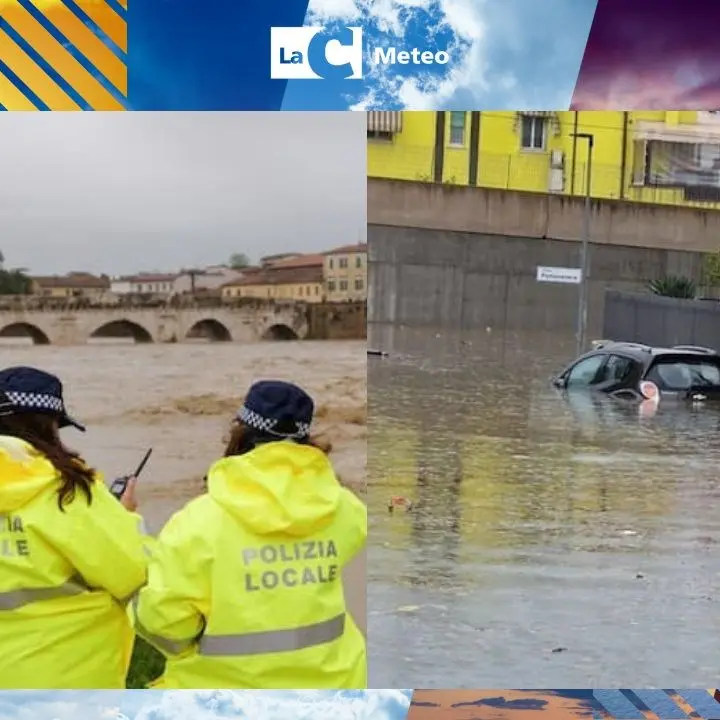 Il ciclone mediterraneo al Nord fa sfaceli ma grazia la Calabria: ancora piogge, qualche temporale e schiarite