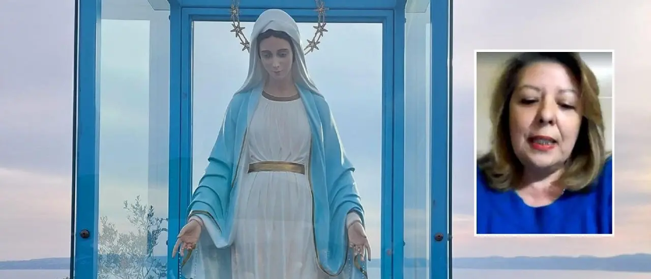 La statua della Madonna di Trevignano piange e trasuda olio profumato: il presunto miracolo in diretta tv
