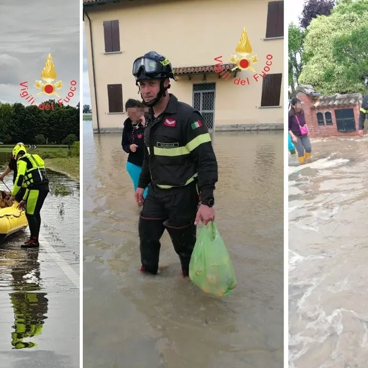 Alluvione in Emilia Romagna, anche i vigili del fuoco calabresi impegnati nei soccorsi