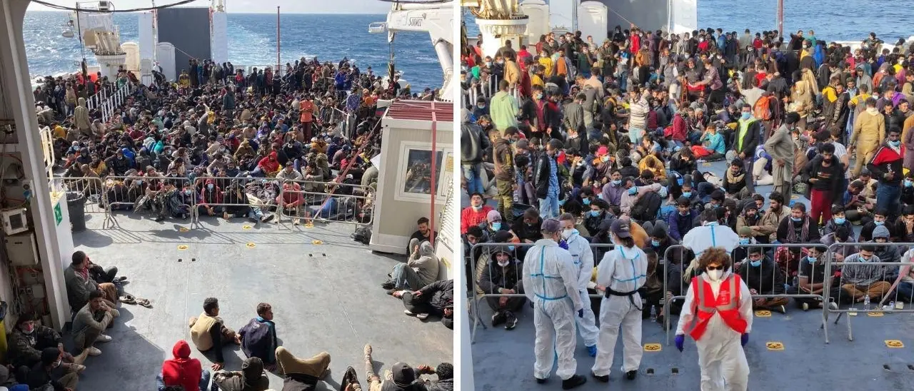 Sbarco record, a Reggio Calabria arrivati 731 migranti a bordo della nave Diciotti