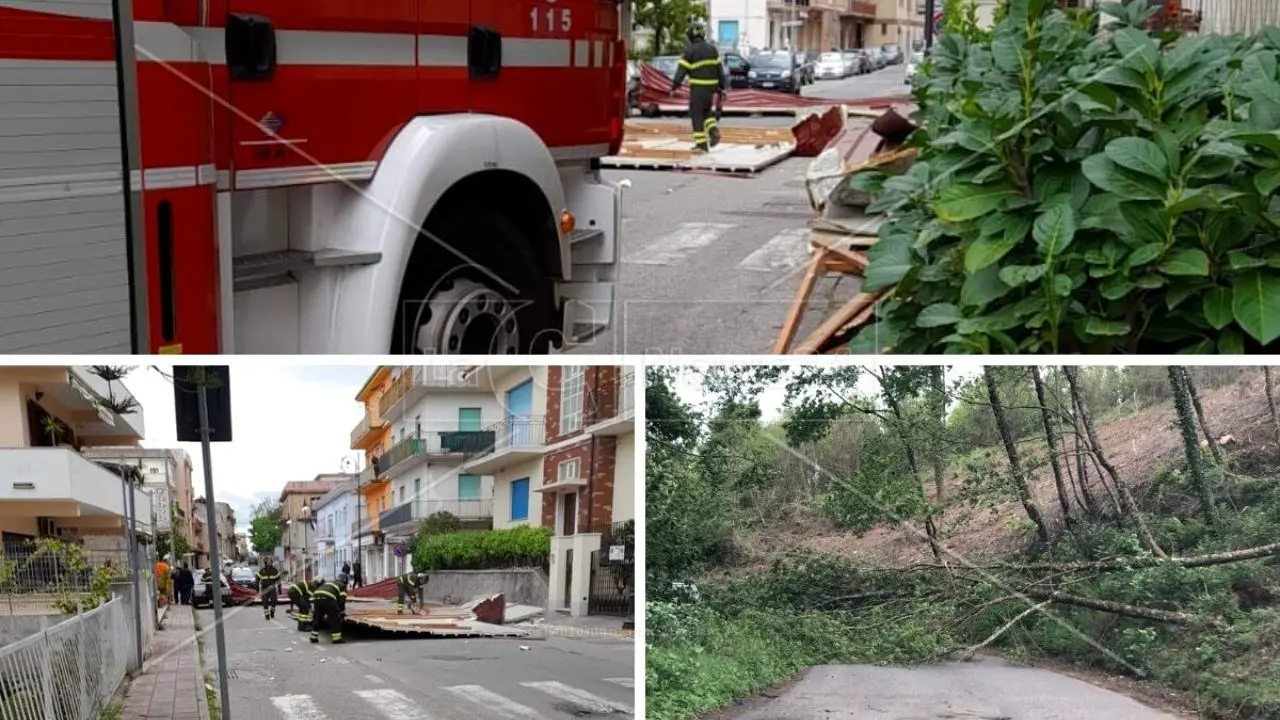 Maltempo, Calabria nell’occhio del ciclone: un morto a Reggio, tetti divelti, alberi caduti e danni in tutta la regione