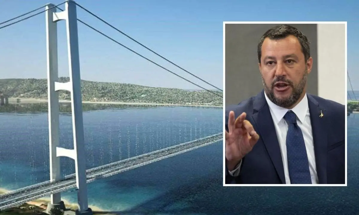 Ponte sullo Stretto, Salvini: «Sarà un’opera green, al via i lavori nell’estate 2024»