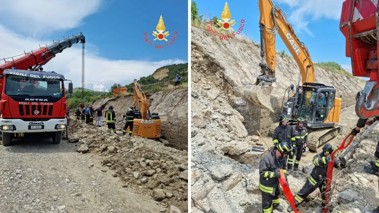 Crolla un muro di contenimento a Rocca Imperiale, muore un operaio di 39 anni