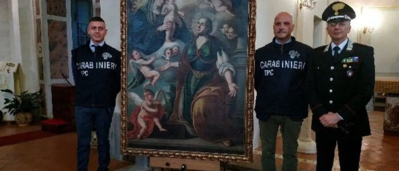 Cosenza, i carabinieri recuperano un antico dipinto rubato nel 1993