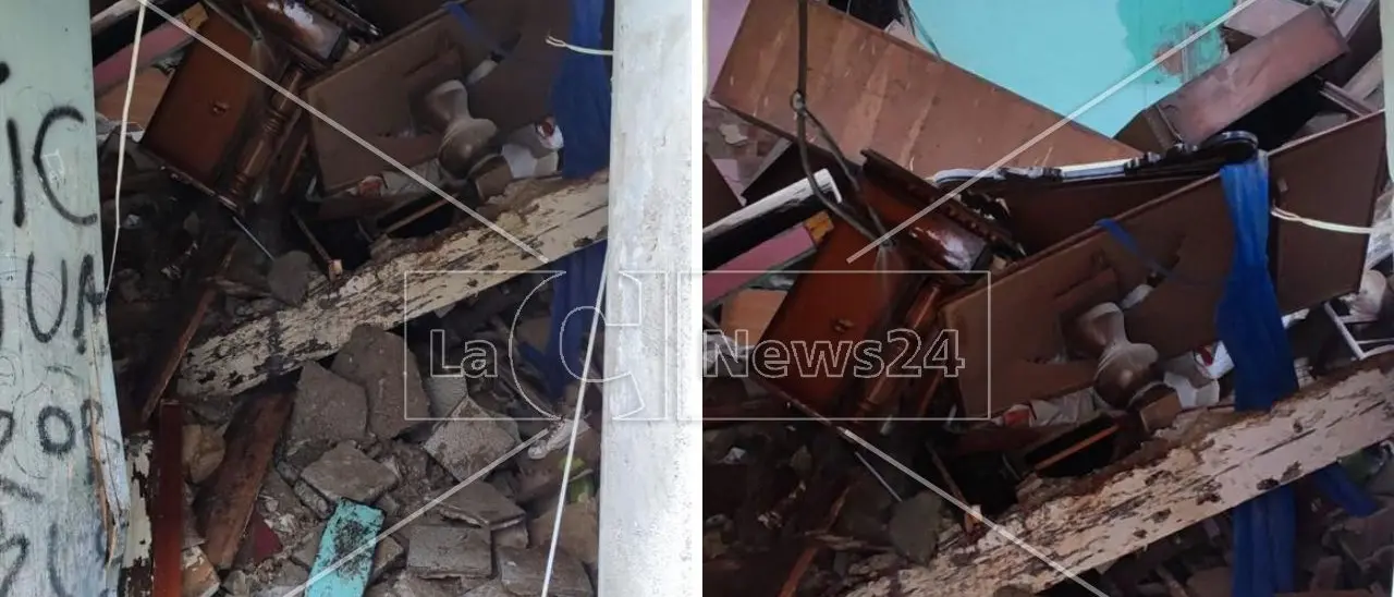 Crollo nel centro storico di Corigliano, immobile posto sotto sequestro