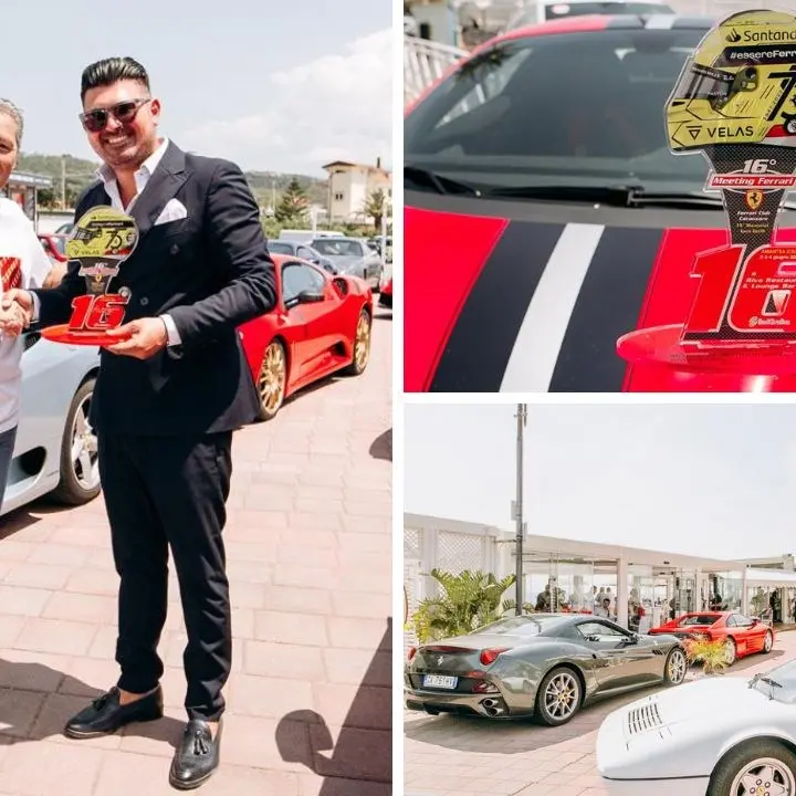 Falerna, grande festa per Le Rosse in Calabria: un premio della Scuderia Ferrari Club di Catanzaro al Riva Restaurant