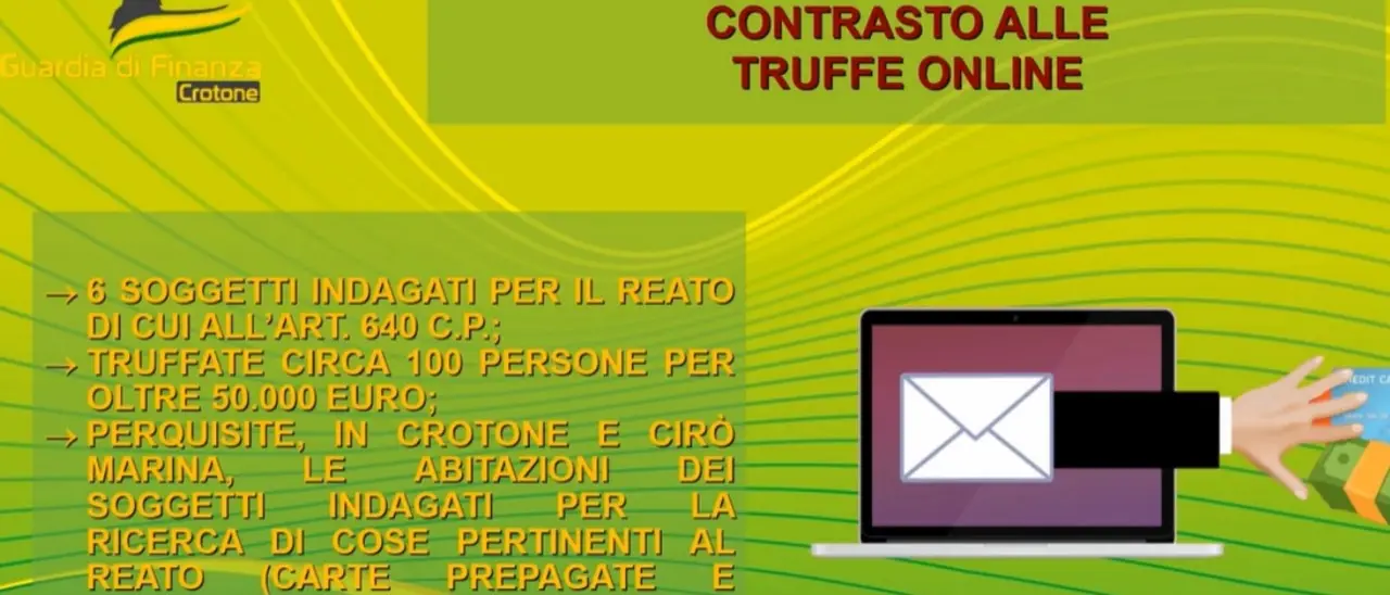 Truffe online sulle assicurazioni, nel Crotonese individuati sei presunti responsabili