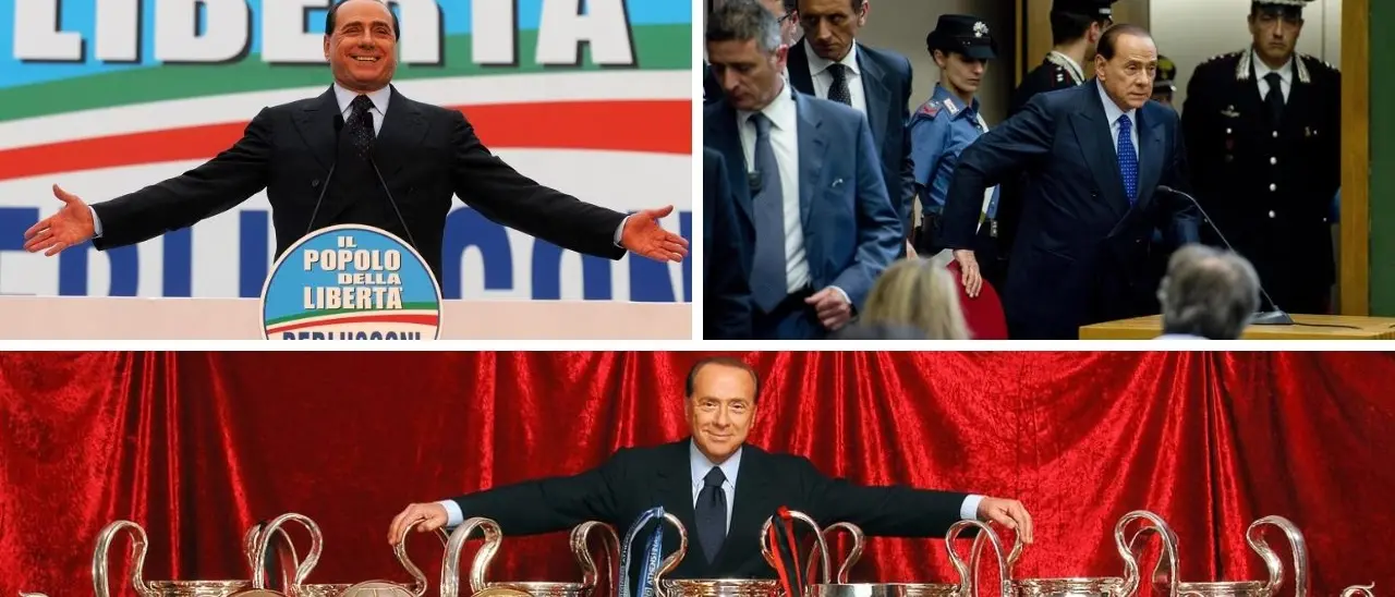 Morte di Berlusconi, il leader che sdoganò la destra postfascista: 30 anni tra politica, processi infiniti e calcio