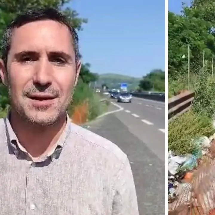 Rifiuti lungo la strada dei Due mari, Alecci: «Spettacolo vergognoso a pochi passi dalla Cittadella regionale»