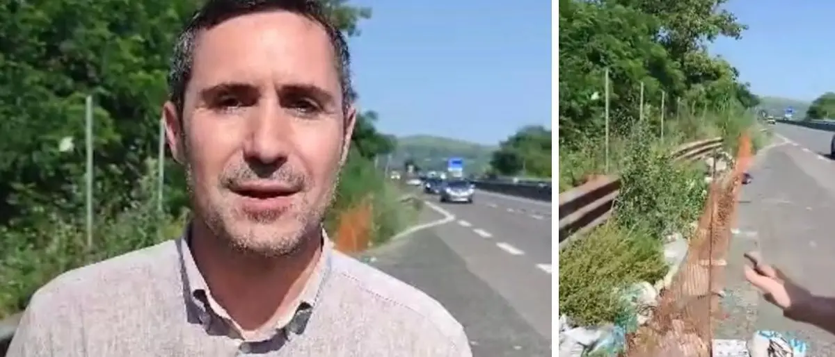 Rifiuti lungo la strada dei Due mari, Alecci: «Spettacolo vergognoso a pochi passi dalla Cittadella regionale»