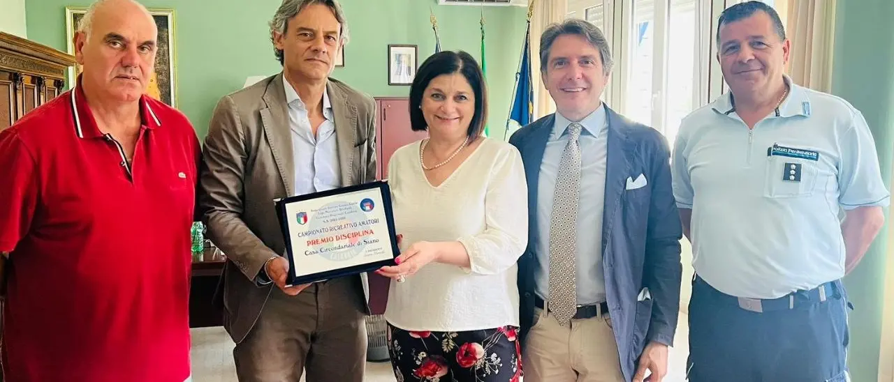 La squadra di calcio dei detenuti del carcere di Catanzaro premiata con la Coppa Disciplina