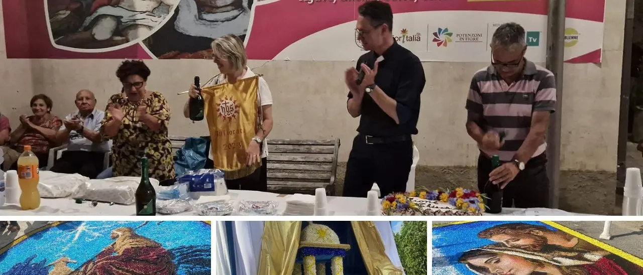 Infiorata di Potenzoni, i visitatori premiano il rione Chiesa che vince la 29esima edizione