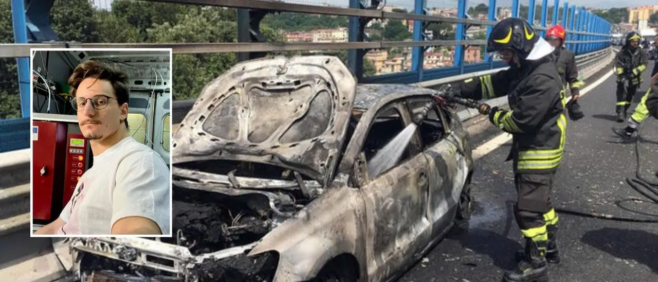 Auto esplosa in tangenziale a Napoli: morto anche il giovane tirocinante