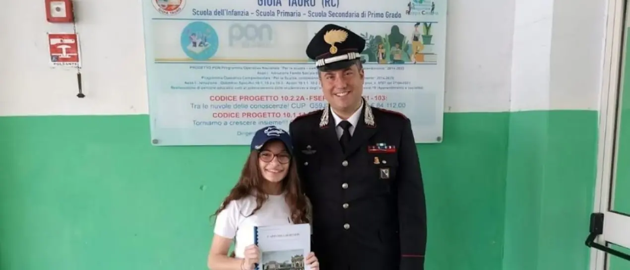 Una tesina sulla storia dell’Arma e il lavoro dei carabinieri: il progetto di una giovane studentessa di Gioia Tauro