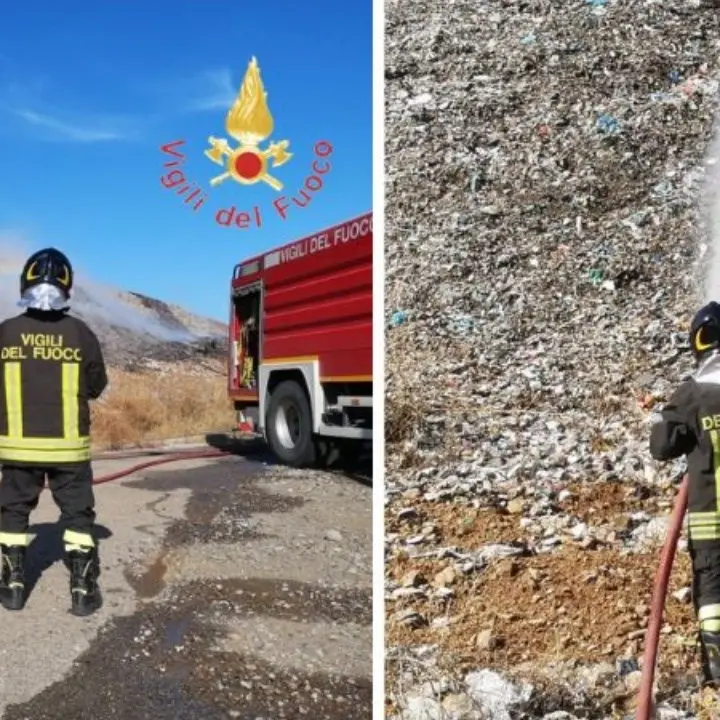 Cassano, incendio nella discarica La Silva: cittadini preoccupati per la possibile diffusione di diossina