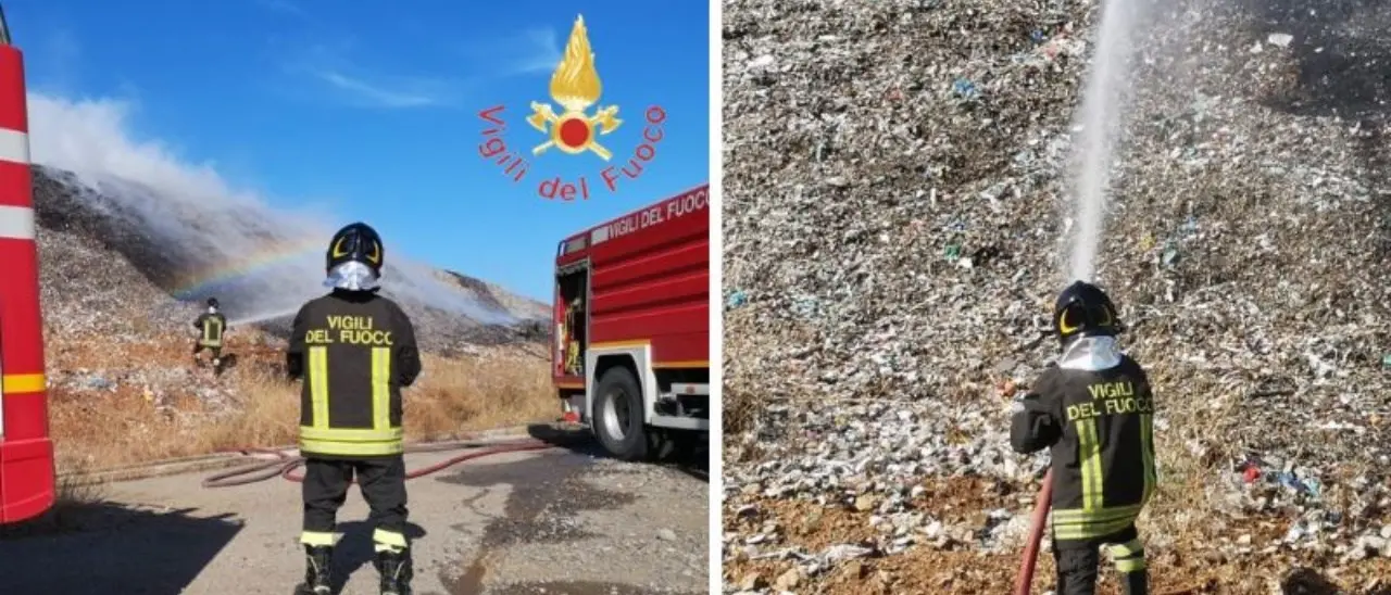 Cassano, incendio nella discarica La Silva: cittadini preoccupati per la possibile diffusione di diossina