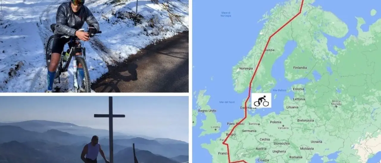 La moglie morì di tumore, ora finanziere calabrese parte in bici fino al Polo Nord per promuovere la ricerca