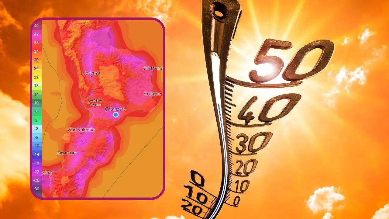 La Calabria nella morsa del caldo infernale, temperature roventi anche nei prossimi giorni