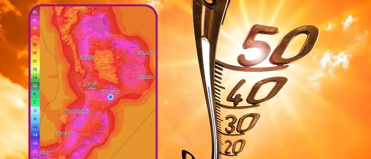 La Calabria nella morsa del caldo infernale, temperature roventi anche nei prossimi giorni
