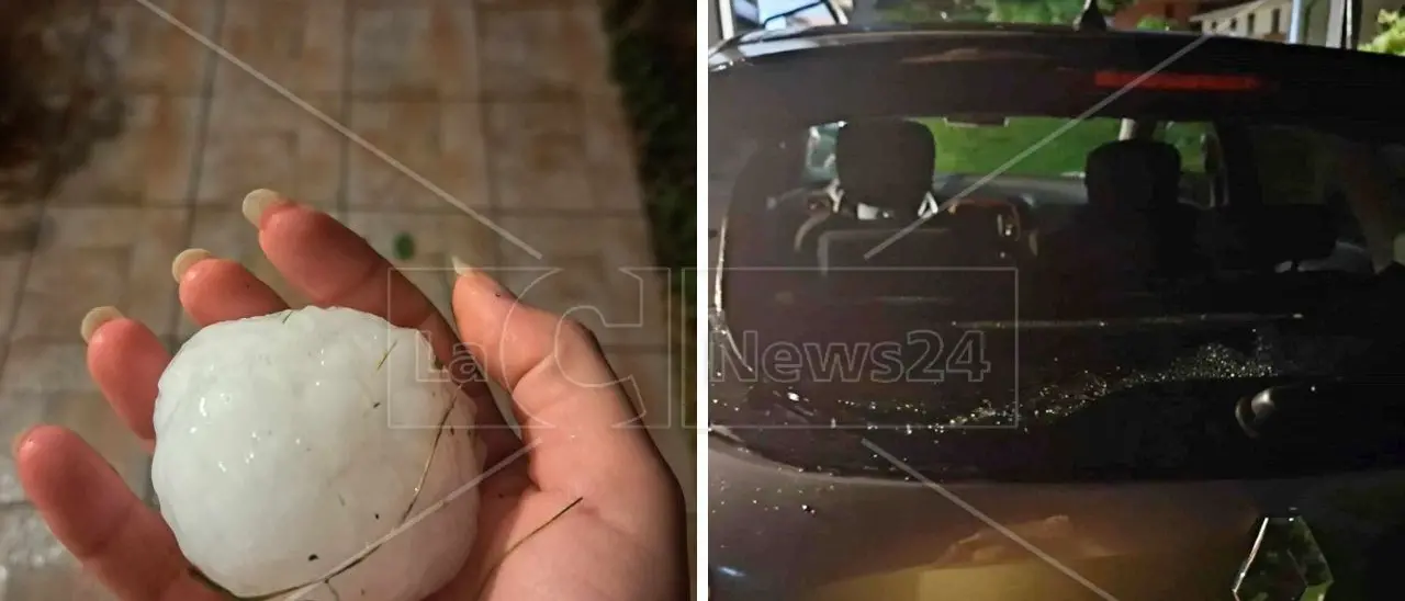 Venti forti e grandinate al Nord, chicchi come limoni: danni ingenti