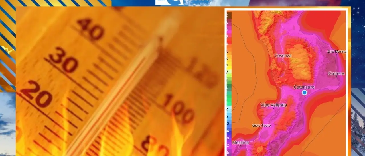 Caldo, in Calabria arriva il picco infernale: lunedì e martedì temperature record con massime di 46 gradi