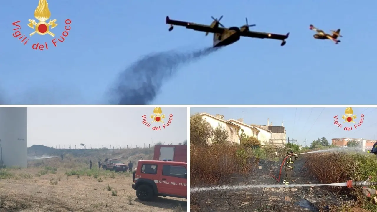 Incendi boschivi, in azione anche canadair ed elicotteri: 15 interventi sul territorio nazionale di cui 8 in Calabria