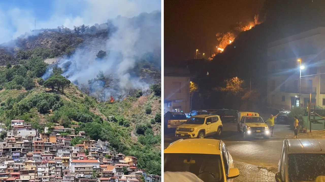 Notte di fuoco a Reggio: danni a poderi e vigneti. Le fiamme minacciano anche la facoltà di Agraria