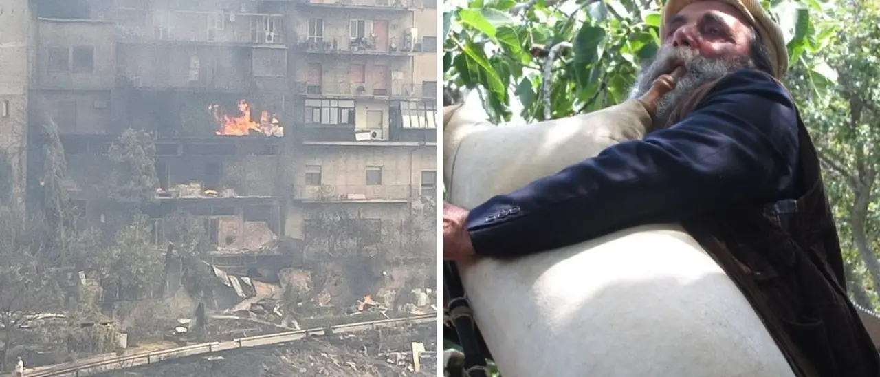 Nell’inferno di fuoco di Mosorrofa, l’incendio distrugge case e locali mentre Cardeto piange “Zì Decu” morto nella sua casa