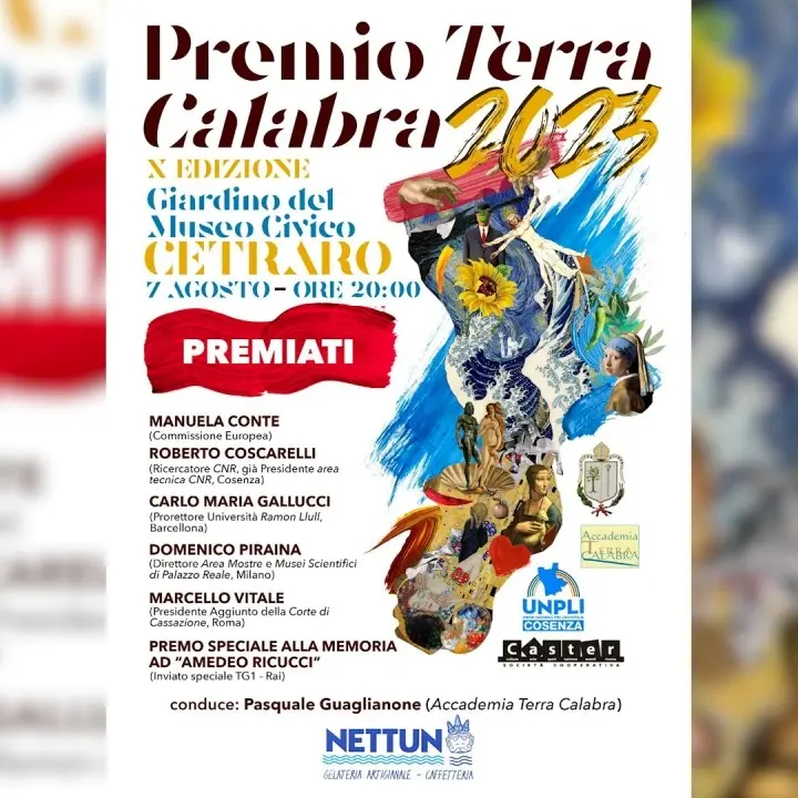 Cetraro, il 7 agosto andrà in scena la X edizione del Premio Terra Calabra