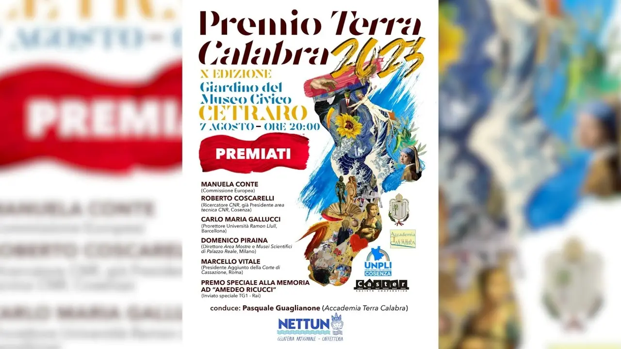 Cetraro, il 7 agosto andrà in scena la X edizione del Premio Terra Calabra