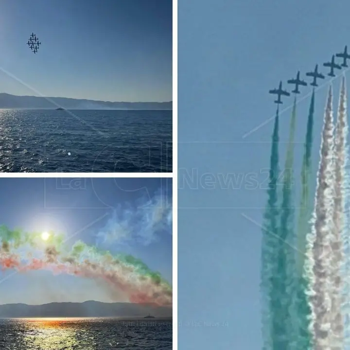 Le Frecce tricolori a Reggio Calabria: spettacolo unico sulle acque dello Stretto