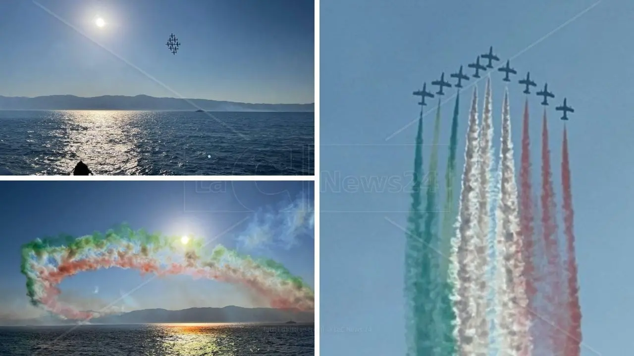 Le Frecce tricolori a Reggio Calabria: spettacolo unico sulle acque dello Stretto