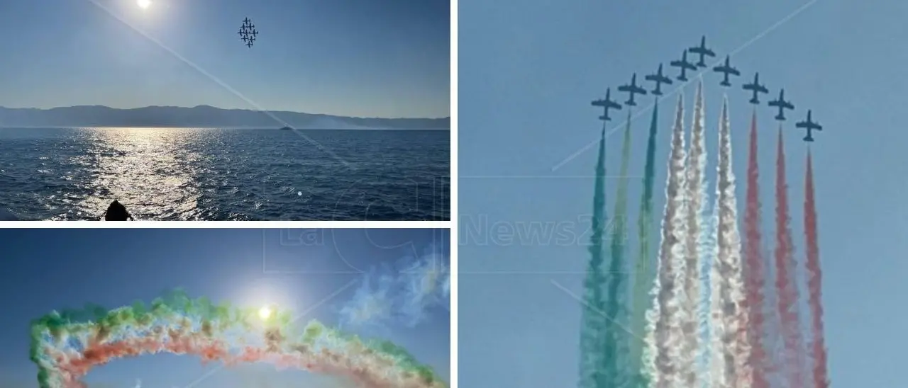 Le Frecce tricolori a Reggio Calabria: spettacolo unico sulle acque dello Stretto