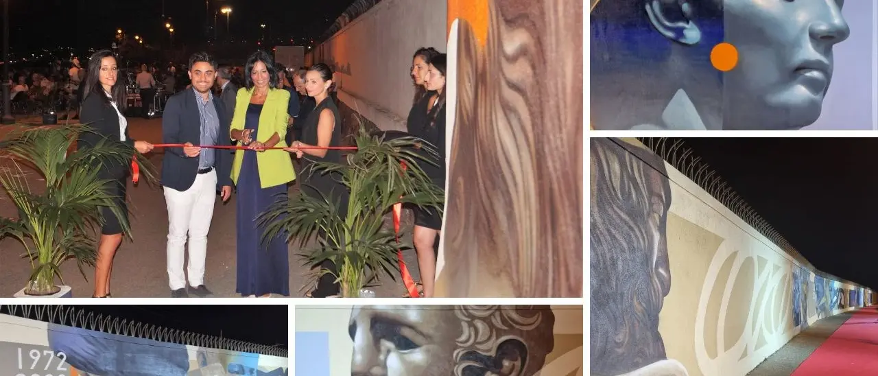 Reggio Calabria, inaugurato un murales dedicato ai Bronzi di Riace. Princi: «Orgogliosa dell’opera»