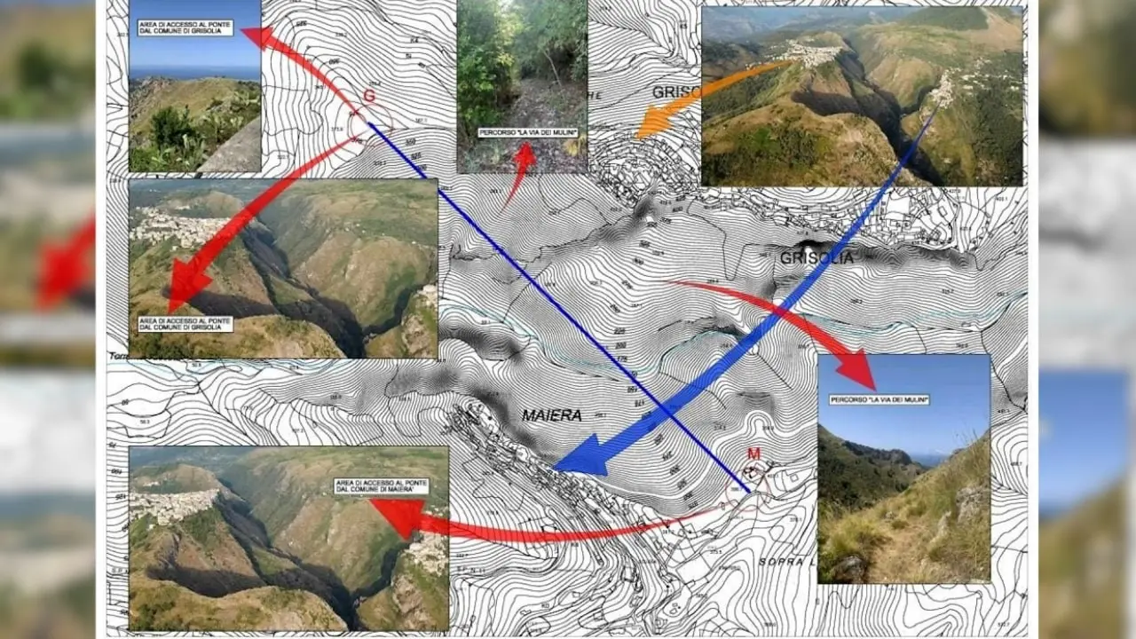 A Grisolia e Maierà si lavora per la creazione del ponte tibetano più lungo d’Europa: 1.162 metri sospesi tra cielo, terra e mare