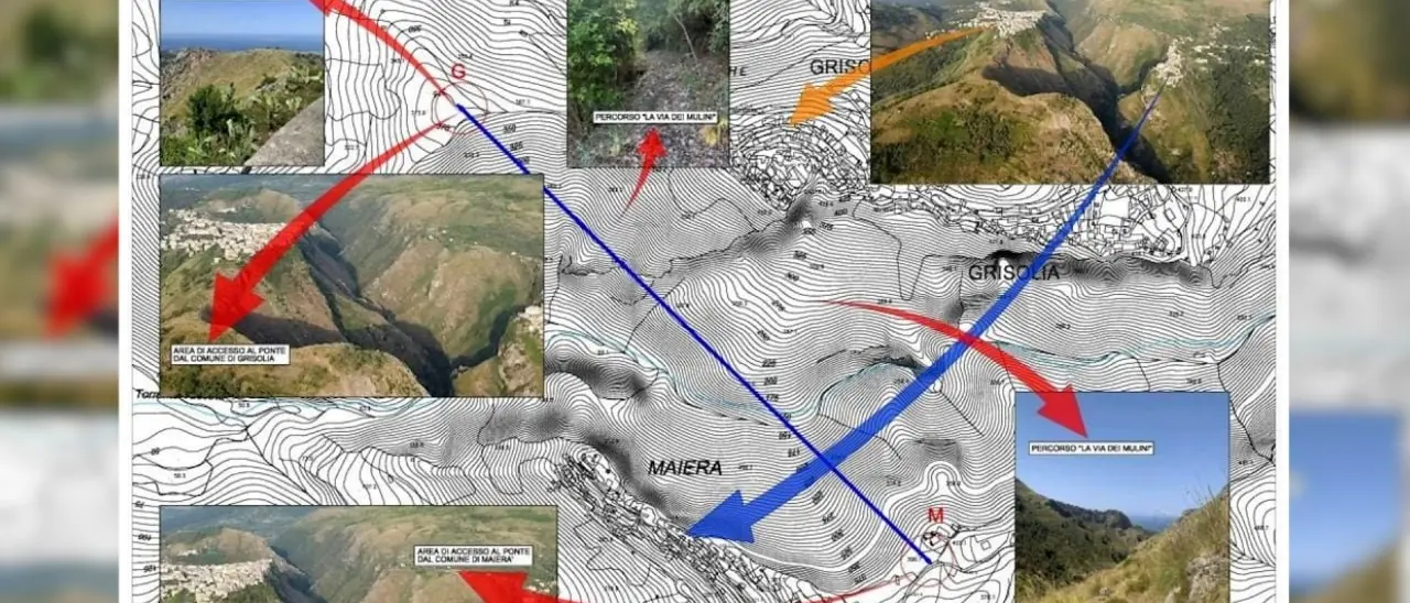 A Grisolia e Maierà si lavora per la creazione del ponte tibetano più lungo d’Europa: 1.162 metri sospesi tra cielo, terra e mare