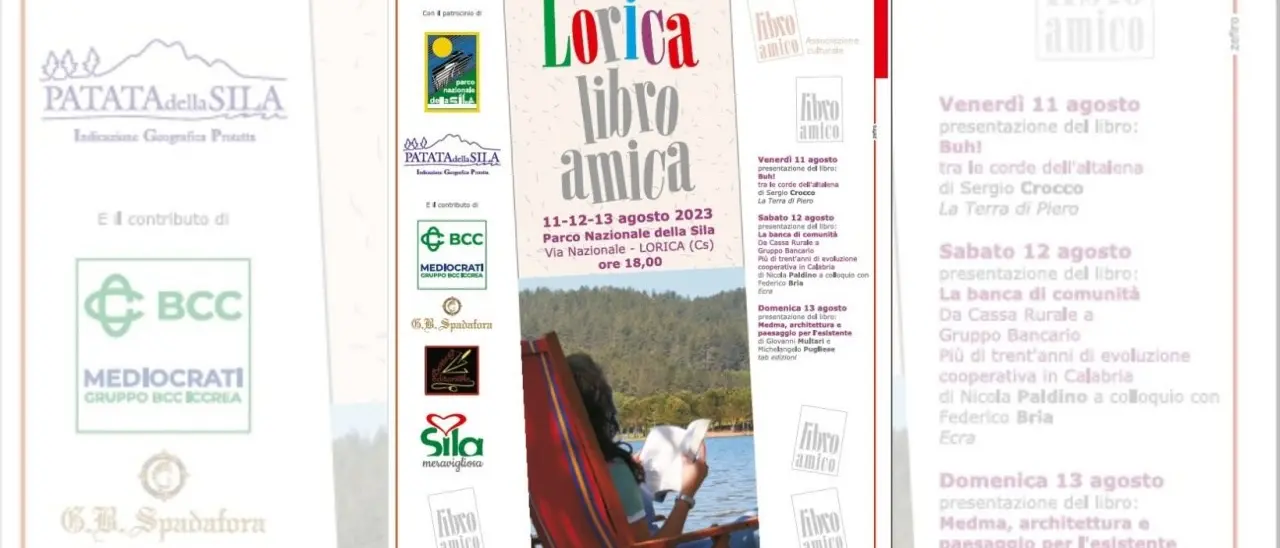 In Sila torna Lorica libro amica, il tradizionale appuntamento culturale nella sede del Parco nazionale