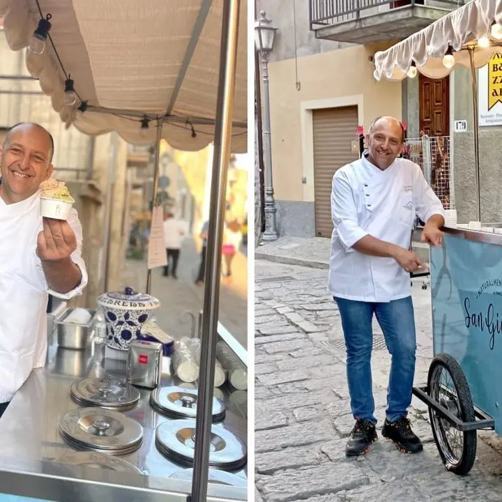 Fabio e il suo carretto dei gelati: «Voglio contribuire a valorizzare la mia Calabria, ecco perché sono tornato»