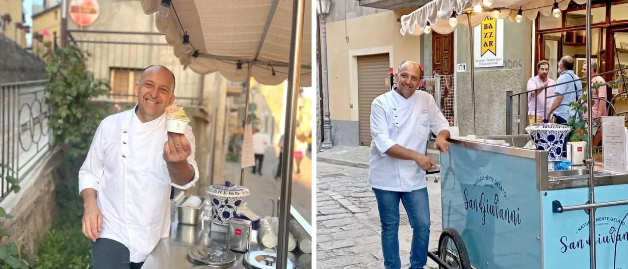 Fabio e il suo carretto dei gelati: «Voglio contribuire a valorizzare la mia Calabria, ecco perché sono tornato»