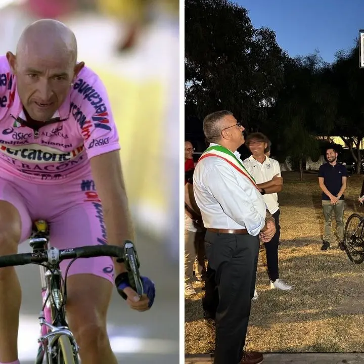 Intitolata a Marco Pantani la pista ciclabile di Marina di Sibari: «In Calabria nacque il suo mito»