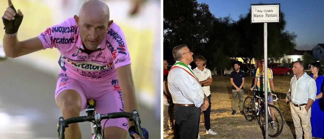Intitolata a Marco Pantani la pista ciclabile di Marina di Sibari: «In Calabria nacque il suo mito»