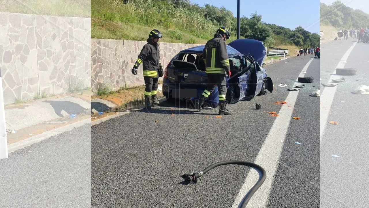 Incidente in autostrada all’altezza di Falerna, quattro feriti: uno è grave