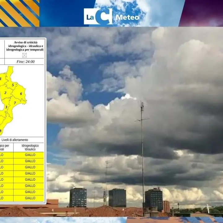 Meteo Calabria, domenica d’agosto con allerta gialla: sole in mattinata e temporali nel pomeriggio