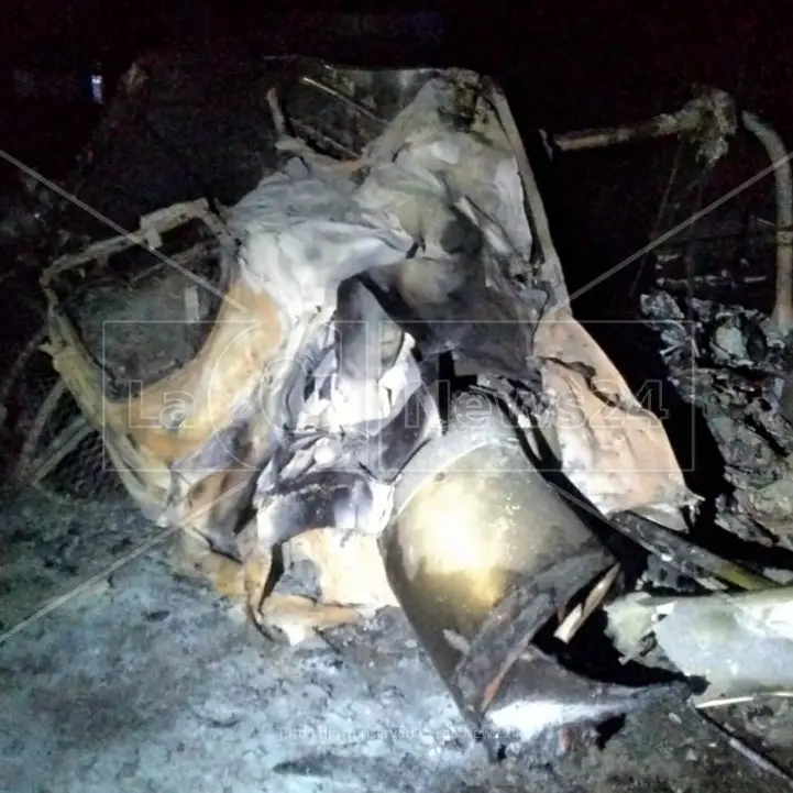 Cittanova, in fiamme un elicottero antincendio di Calabria Verde