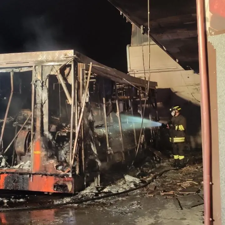Incendio distrugge un camion e danneggia l’ingresso di un negozio a Siderno