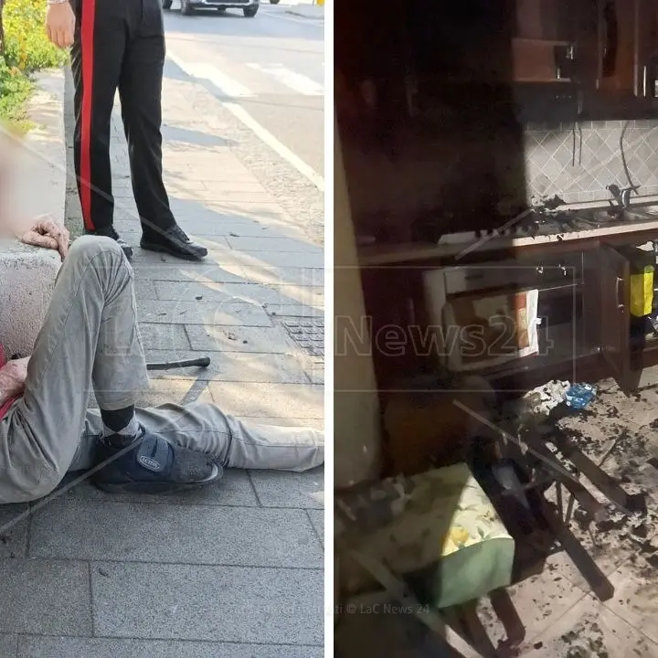 Tra terrore e pietà, l’incredibile caso di un uomo con problemi psichici che da giorni semina il panico a Vibo