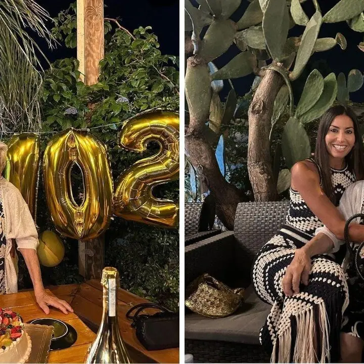 Elisabetta Gregoraci in Calabria per i 102 anni della nonna: la festa di compleanno nella sua Soverato